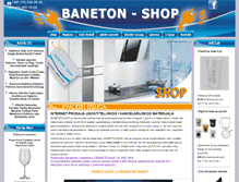 Tablet Screenshot of baneton-shop.rs